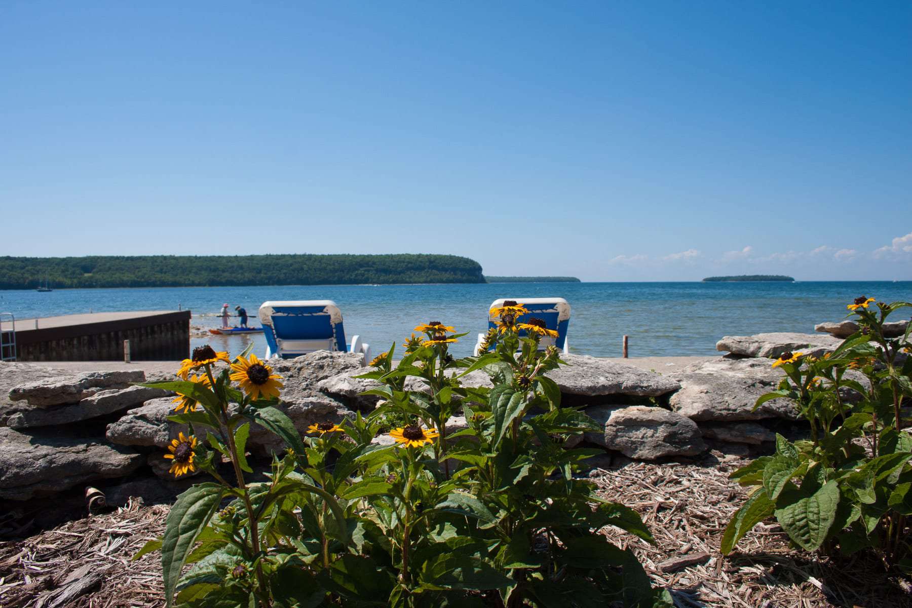 Waterfront lodging in Door County