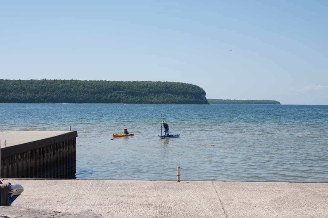 Ephraim Shores kayaking in Door County