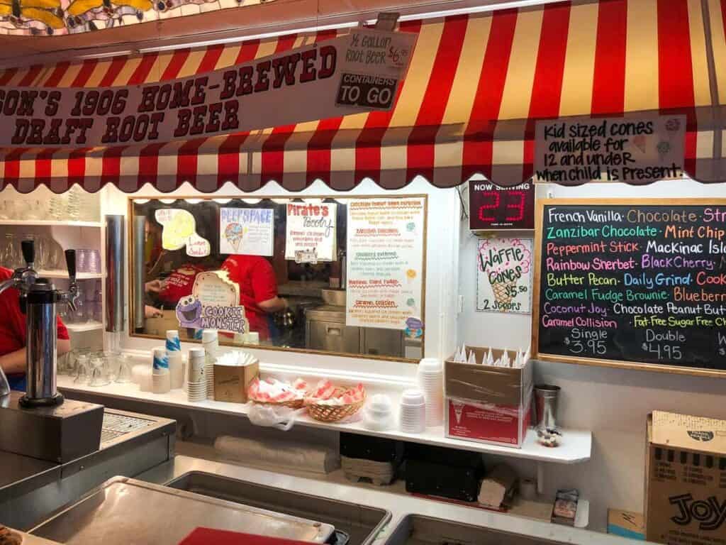 ice cream shops in Door County